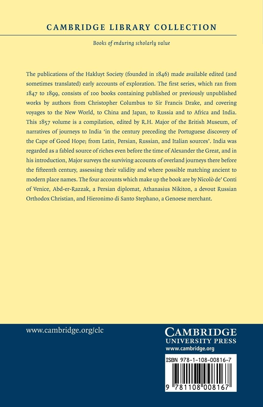 Rückseitencover India in the Fifteenth Century
