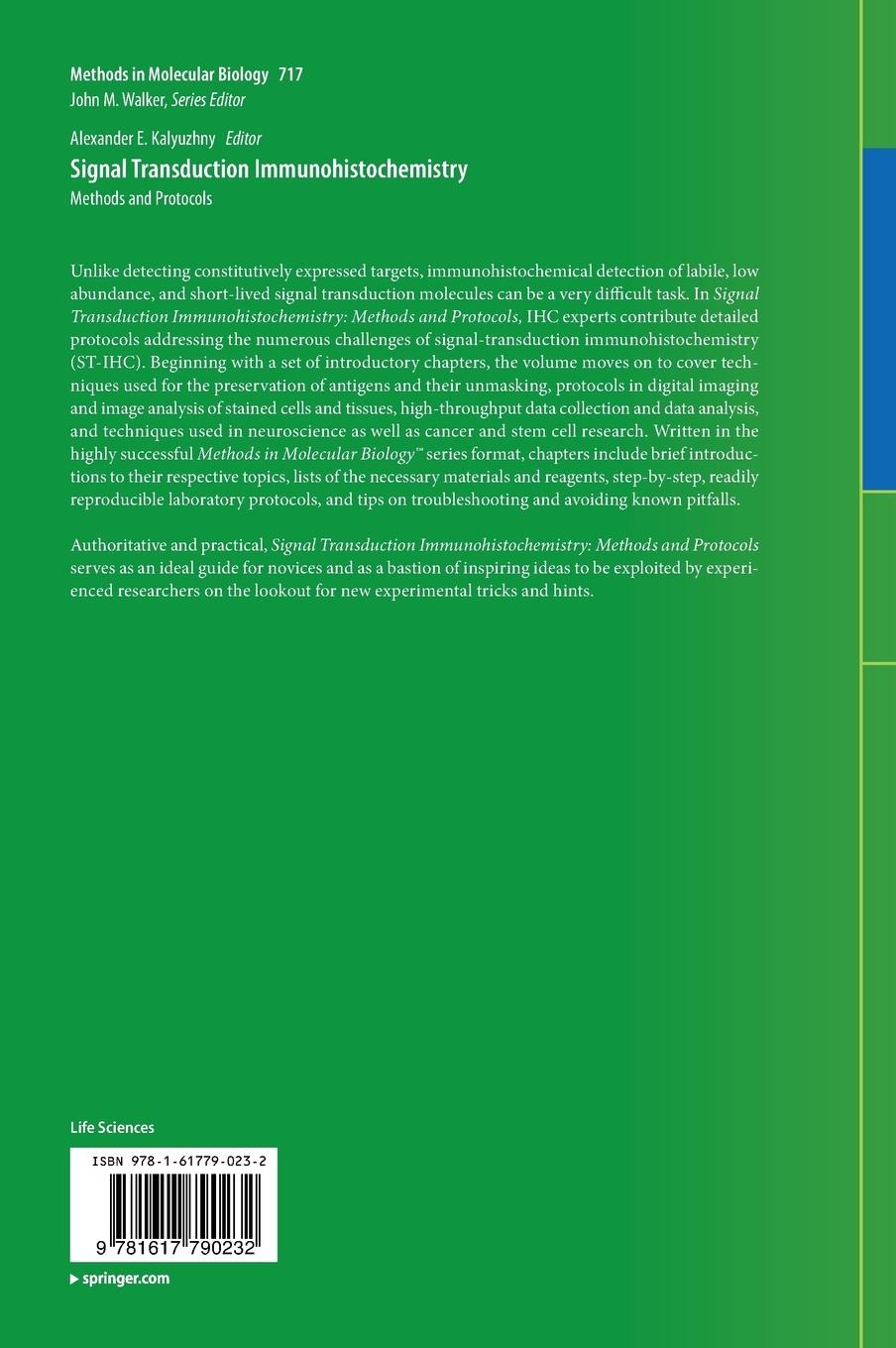 Rückseitencover Signal Transduction Immunohistochemistry
