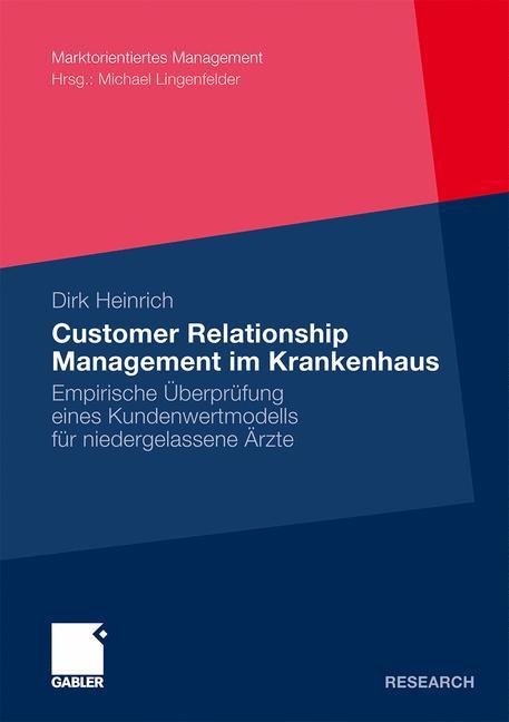 Vorderes Coverbild Customer Relationship Management im Krankenhaus