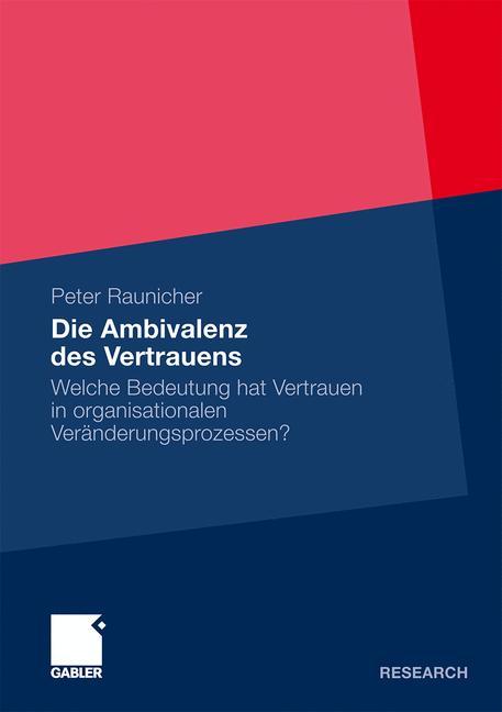 Vorderes Coverbild Die Ambivalenz des Vertrauens