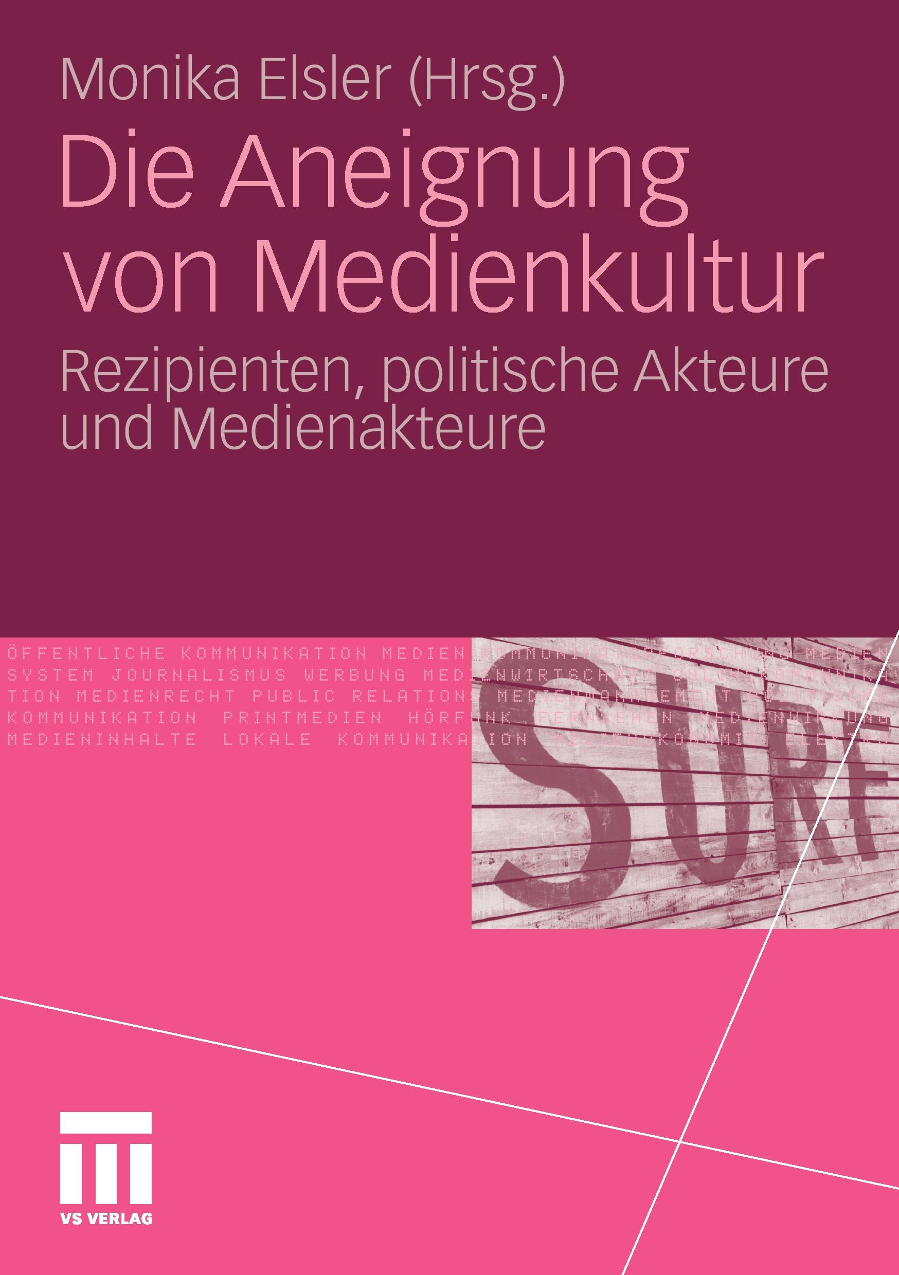 Vorderes Coverbild Die Aneignung von Medienkultur