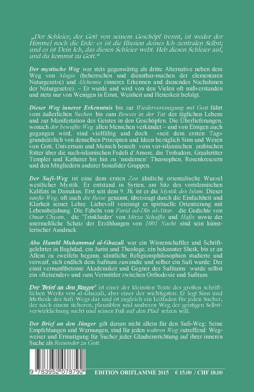 Rückseitencover Brief an den Jünger