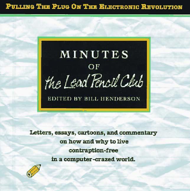 Vorderes Coverbild Minutes of the Lead Pencil Club