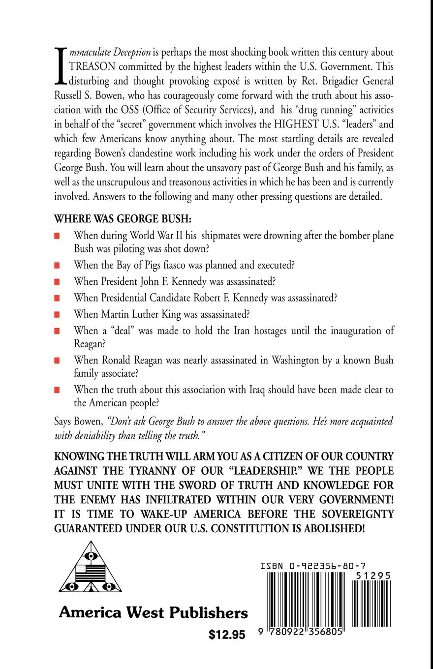 Rückseitencover The Immaculate Deception