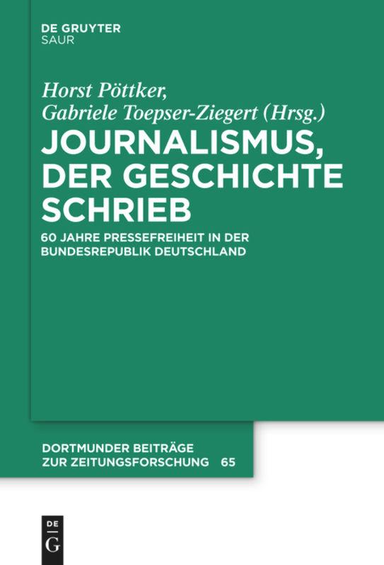 Vorderes Coverbild Journalismus, der Geschichte schrieb