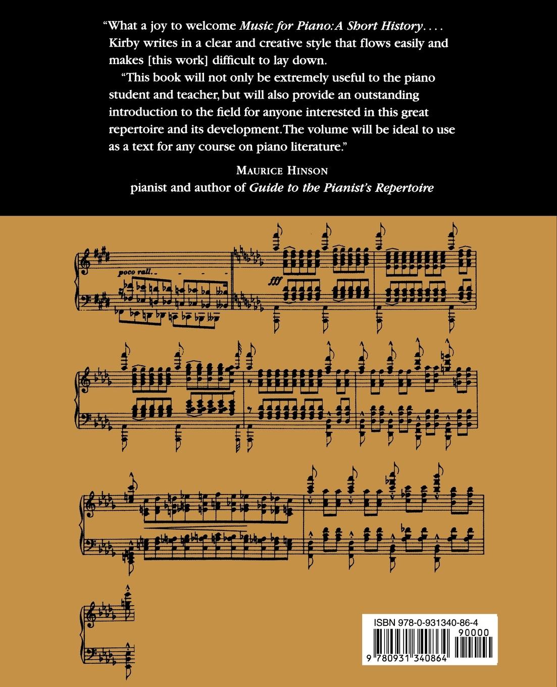 Rückseitencover Music for Piano