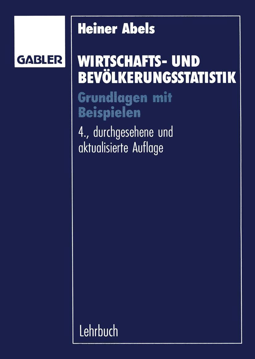Vorderes Coverbild Wirtschafts- und Bevölkerungsstatistik