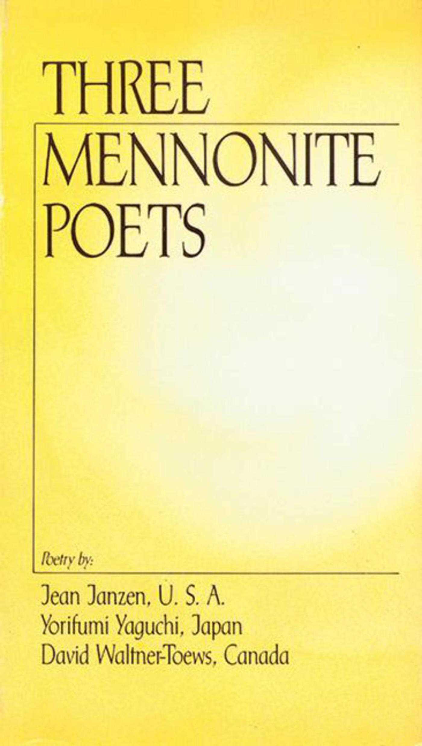 Vorderes Coverbild Three Mennonite Poets