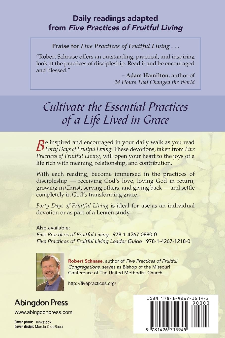 Rückseitencover 40 Days of Fruitful Living