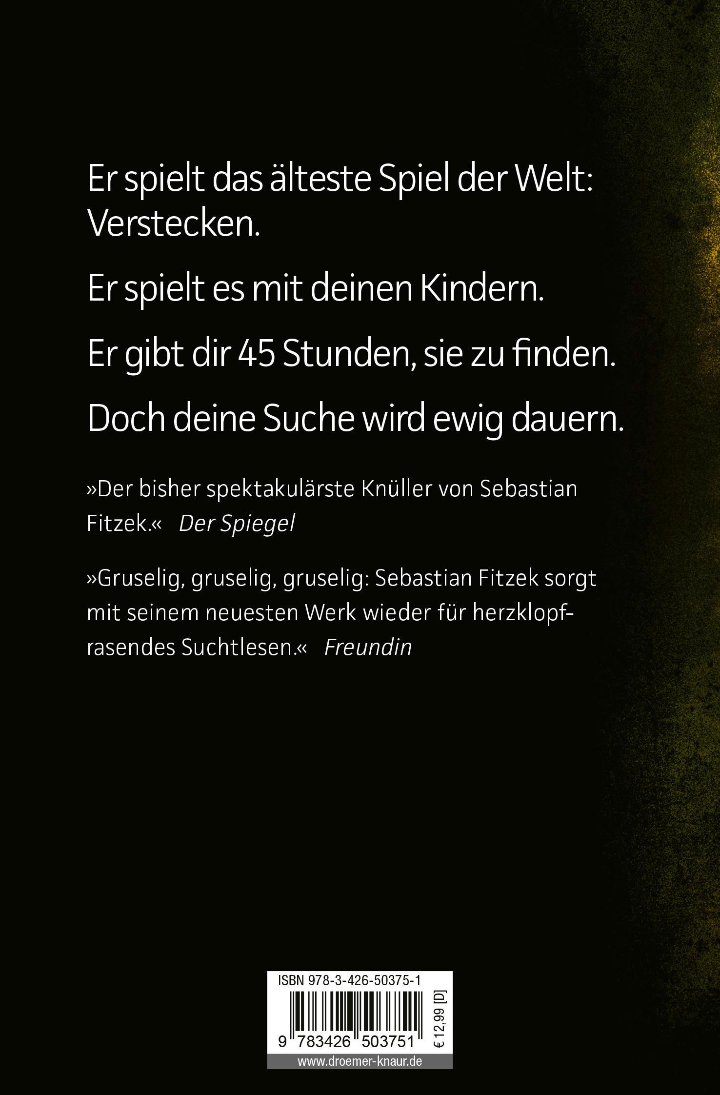 Rückseitencover Der Augensammler