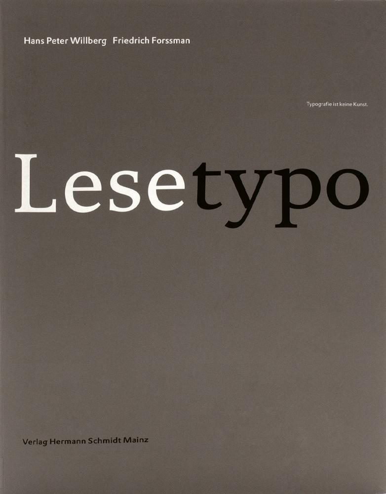 Vorderes Coverbild Lesetypografie