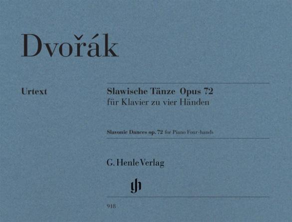 Vorderes Coverbild Slawische Tänze op. 72 für Klavier zu vier Händen