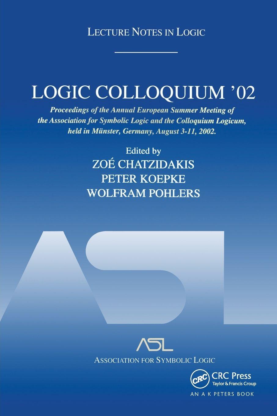 Vorderes Coverbild Logic Colloquium '02