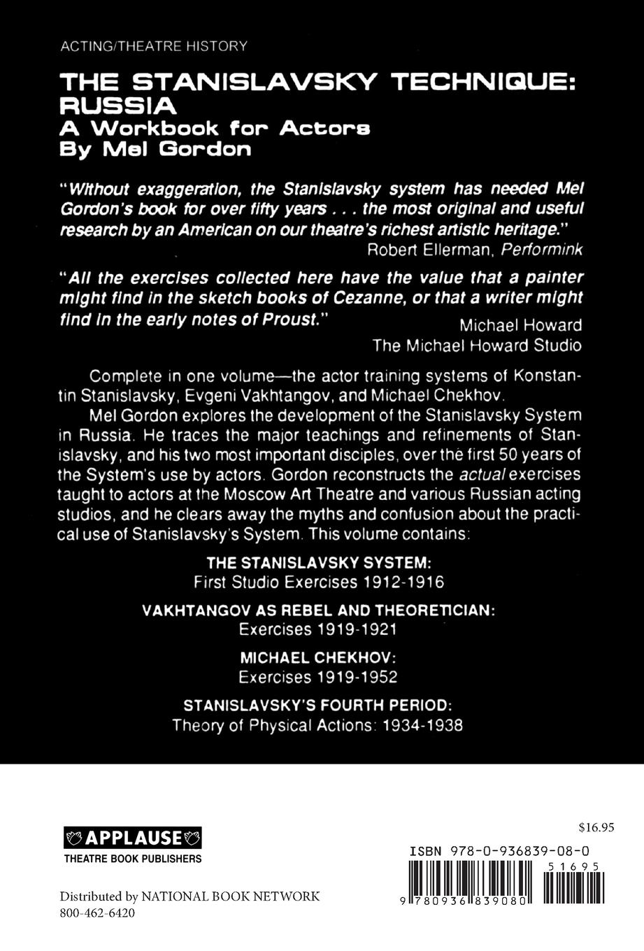 Rückseitencover Stanislavsky Technique