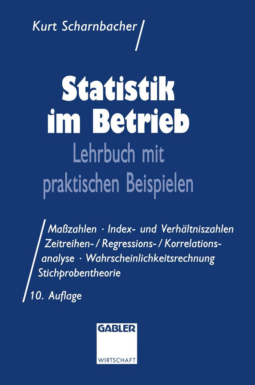 Vorderes Coverbild Statistik im Betrieb