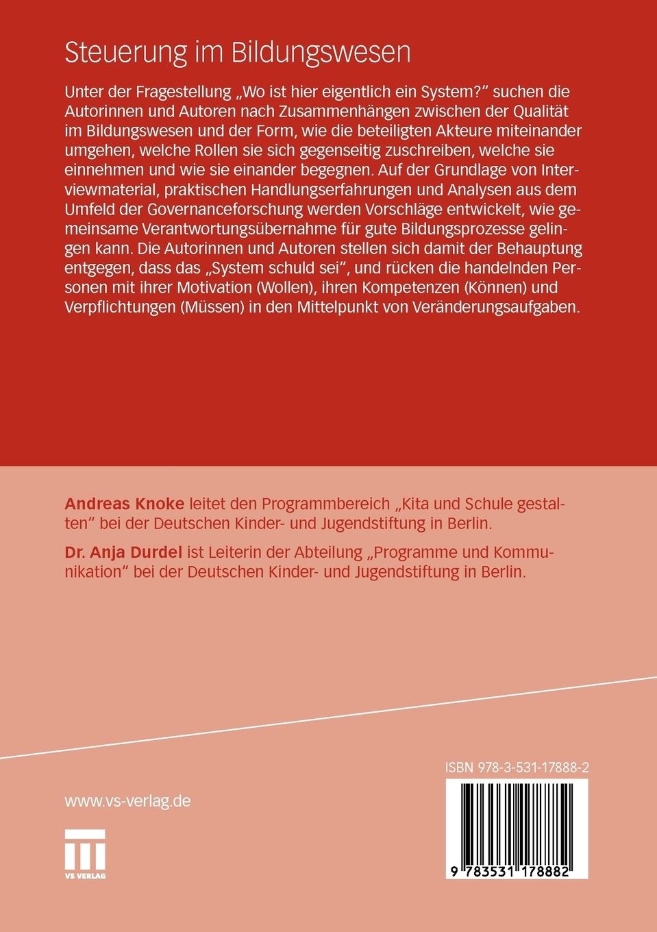 Rückseitencover Steuerung im Bildungswesen