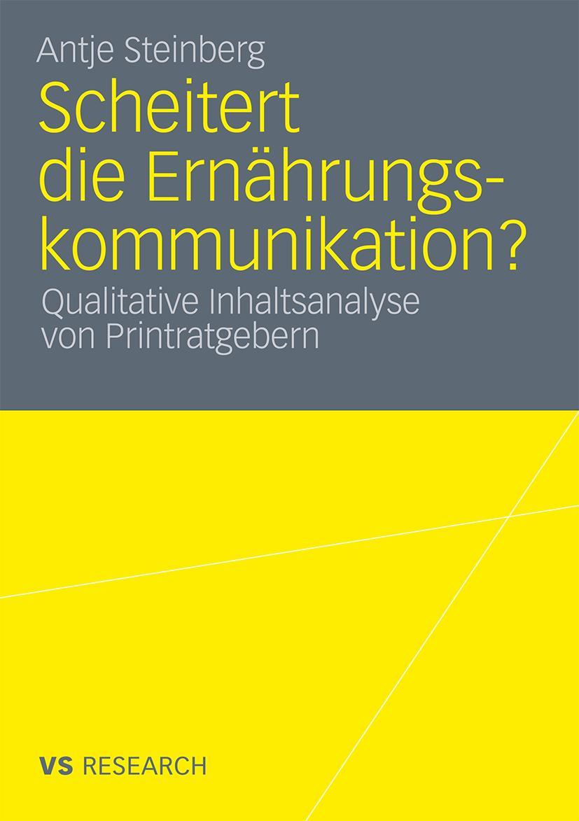 Vorderes Coverbild Scheitert die Ernährungskommunikation?