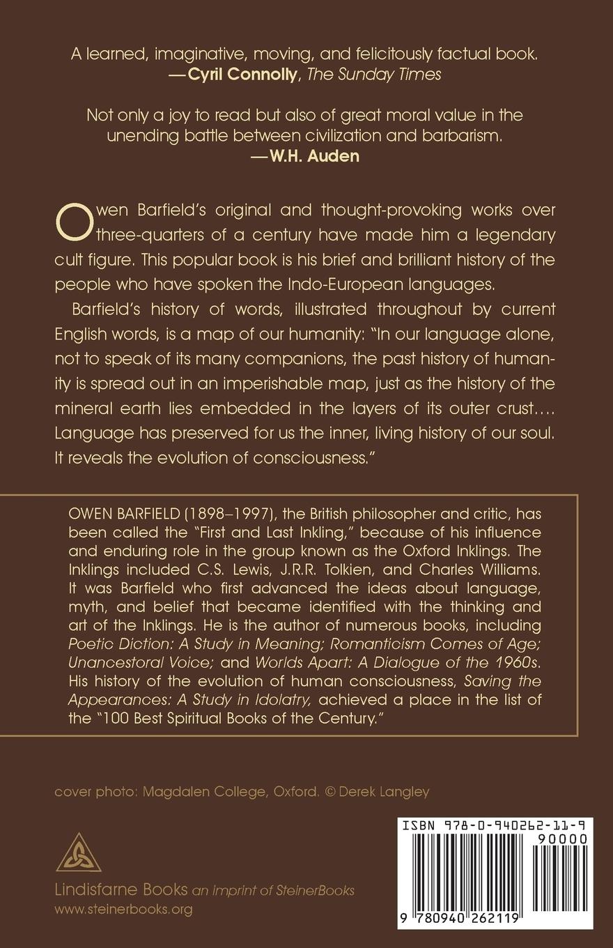 Rückseitencover History in English Words