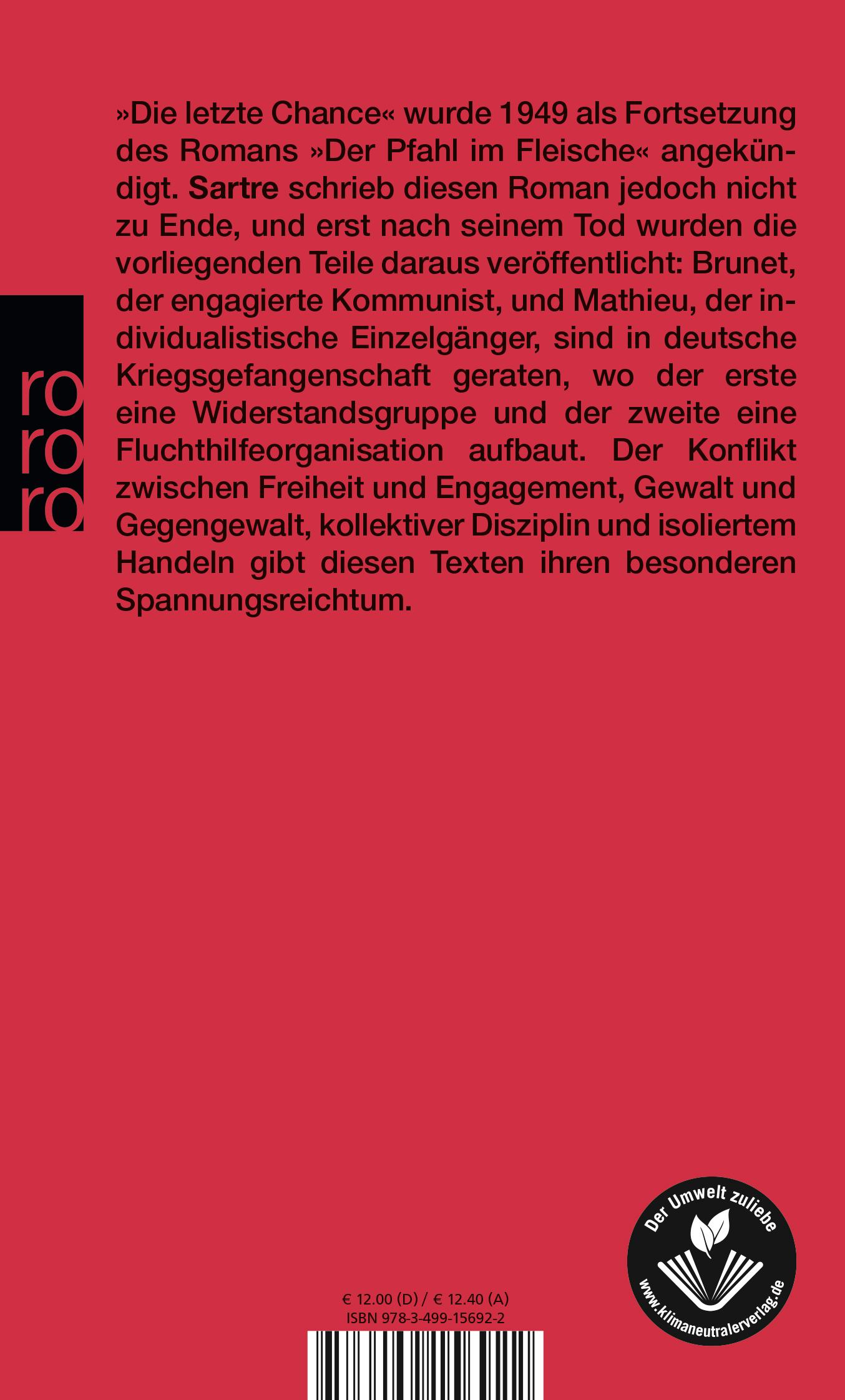 Rückseitencover Die letzte Chance