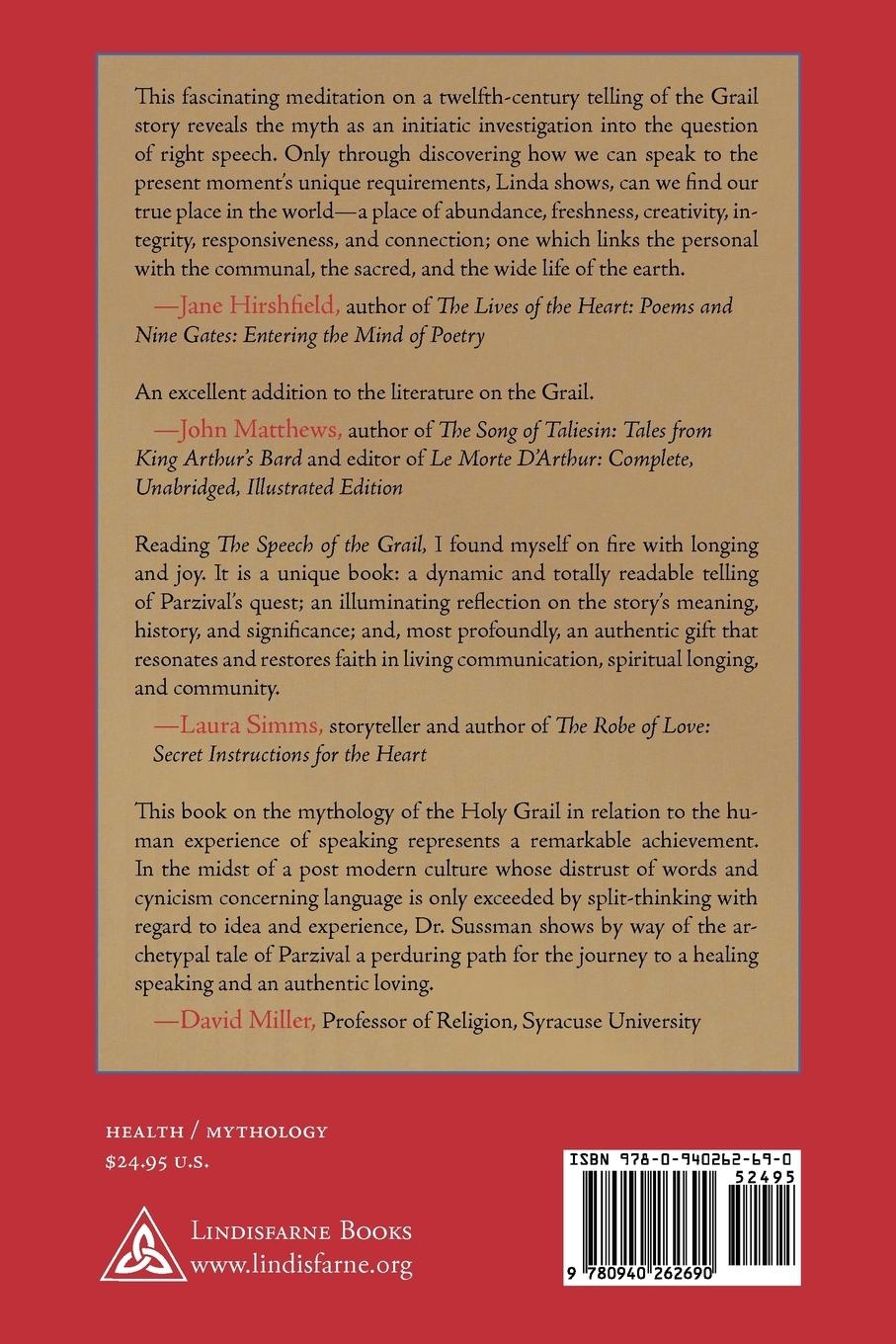 Rückseitencover Speech of the Grail