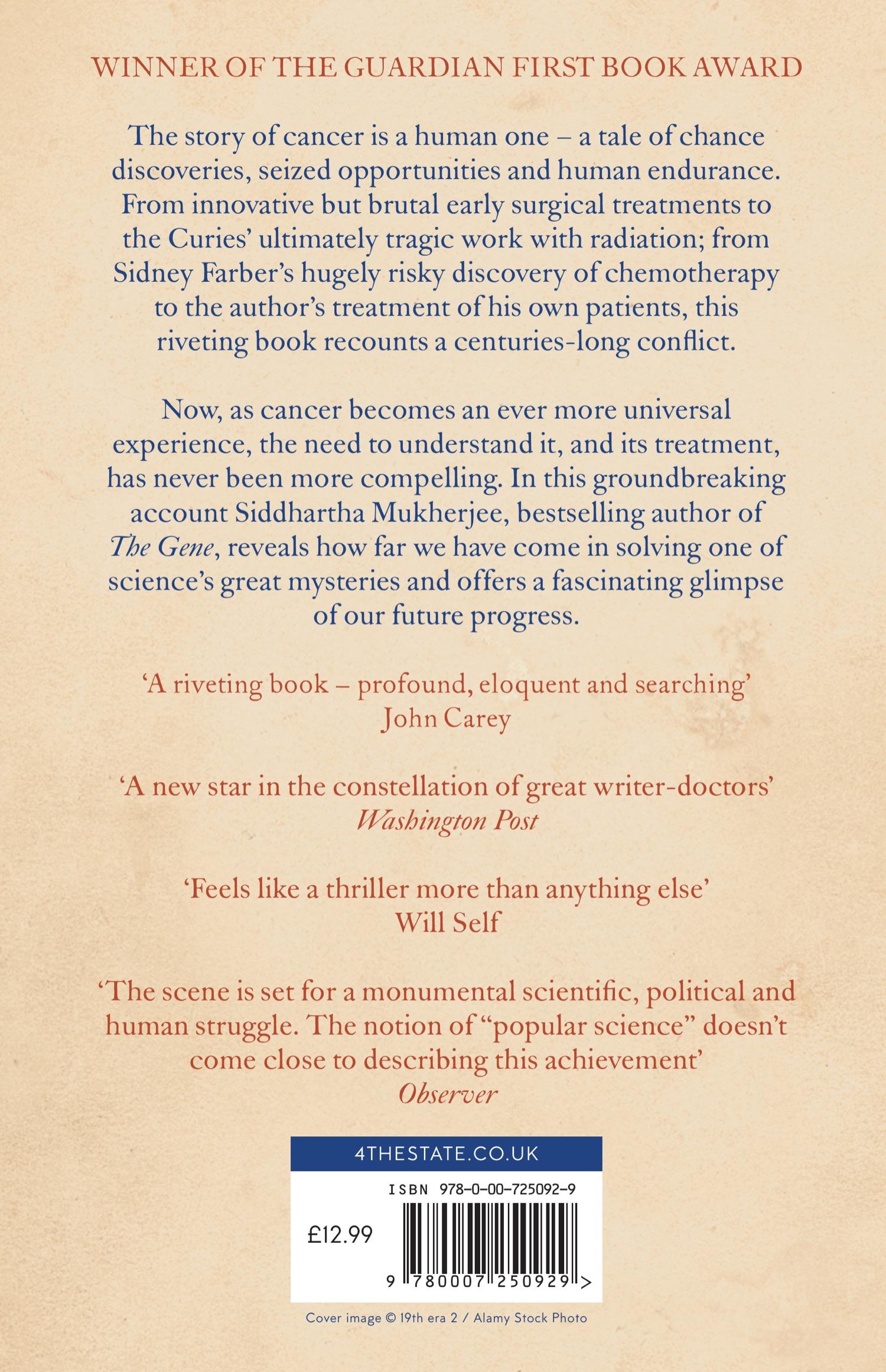Rückseitencover The Emperor of All Maladies