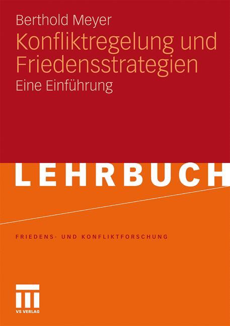 Vorderes Coverbild Konfliktregelung und Friedensstrategien