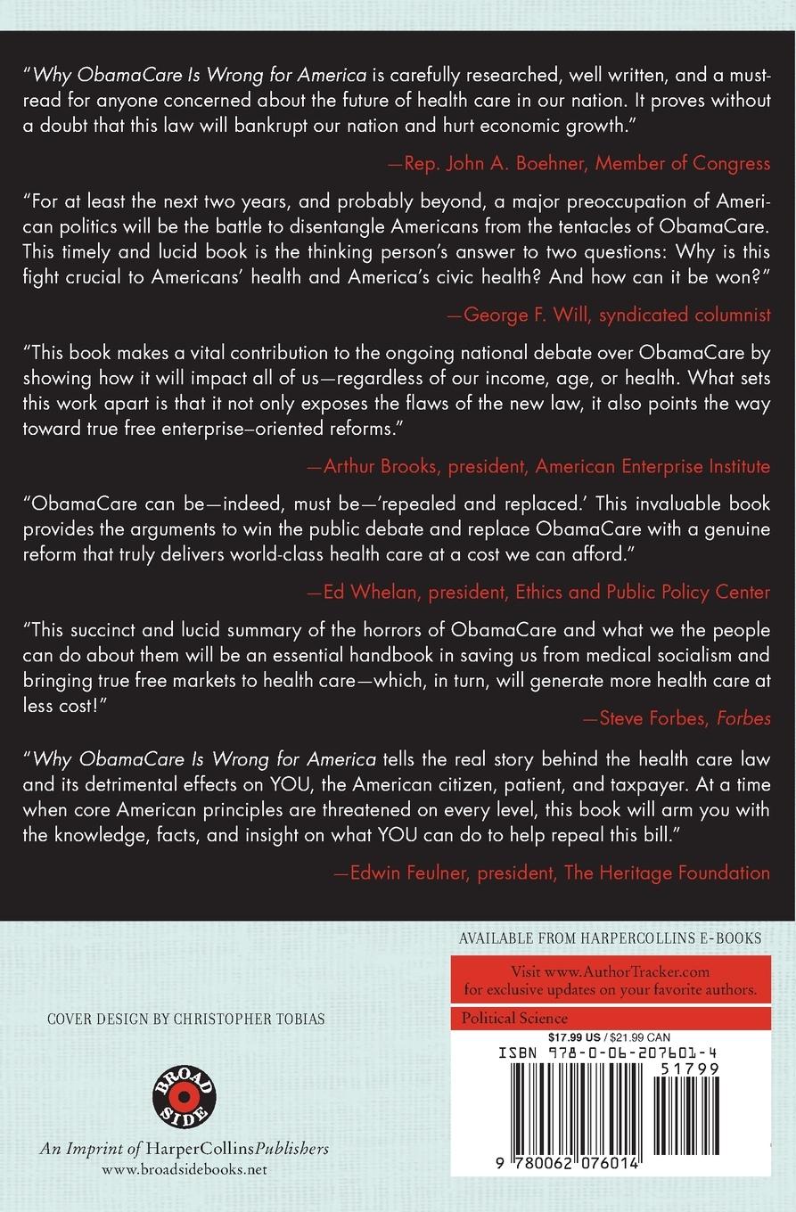 Rückseitencover Why Obamacare Is Wrong for America