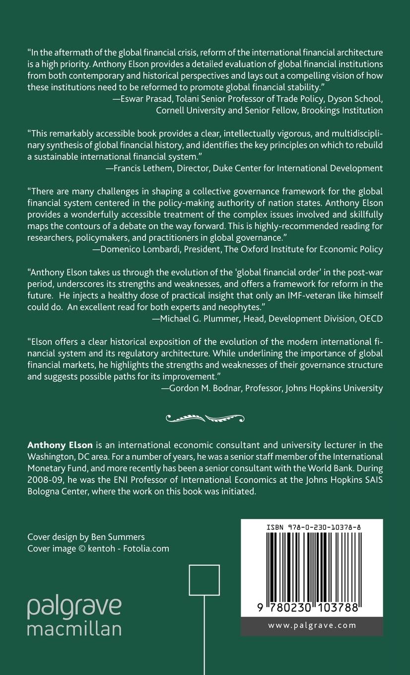Rückseitencover Governing Global Finance