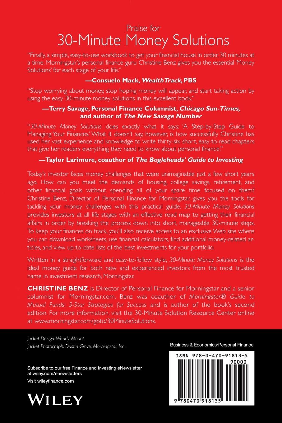 Rückseitencover Morningstar's 30-Minute Money Solutions