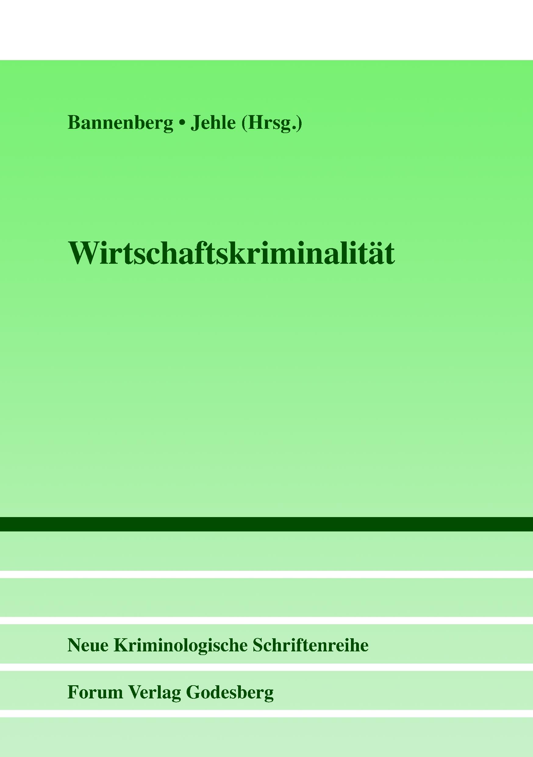 Vorderes Coverbild Wirtschaftskriminalität