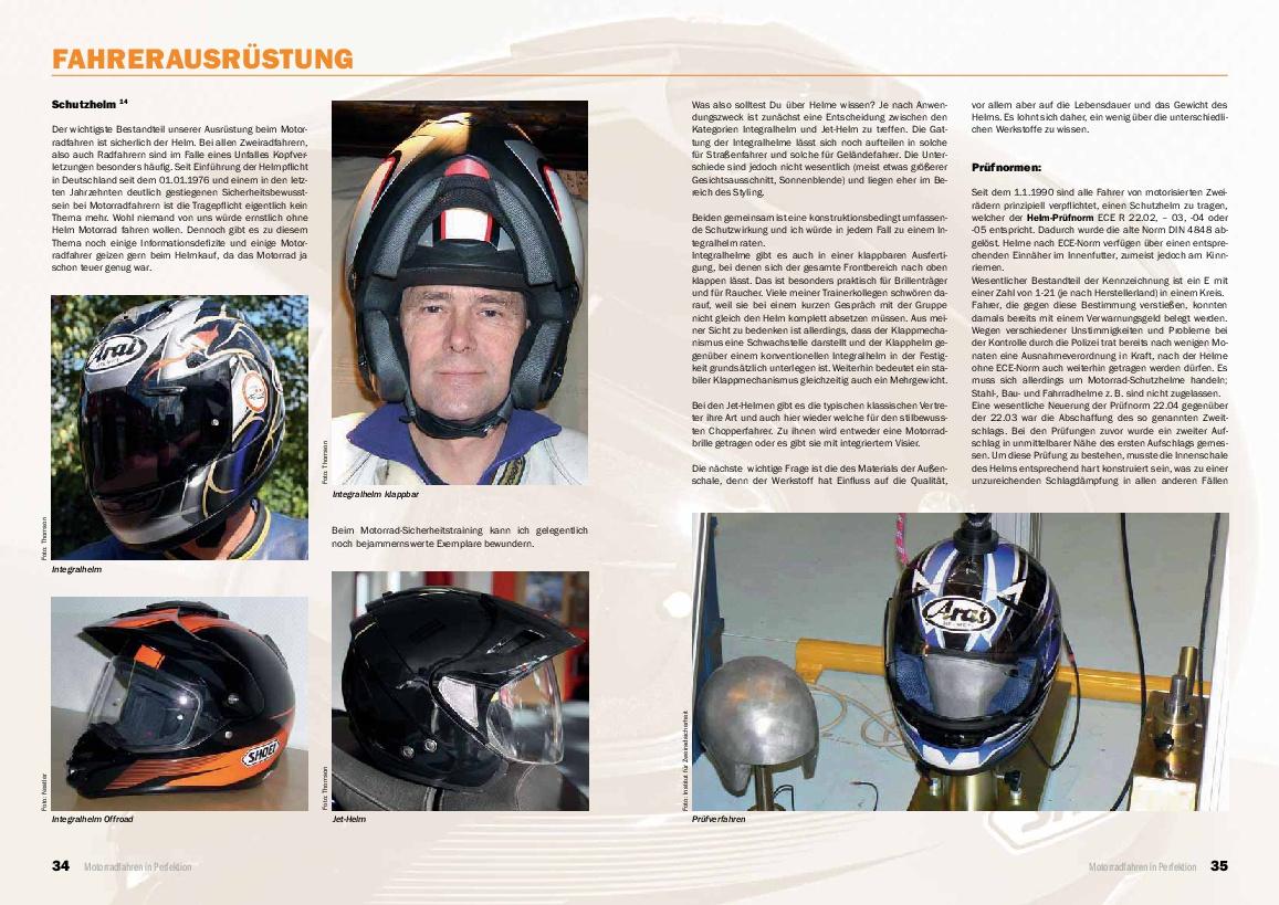 Beispielinhalt (Bild) Motorradfahren in Perfektion