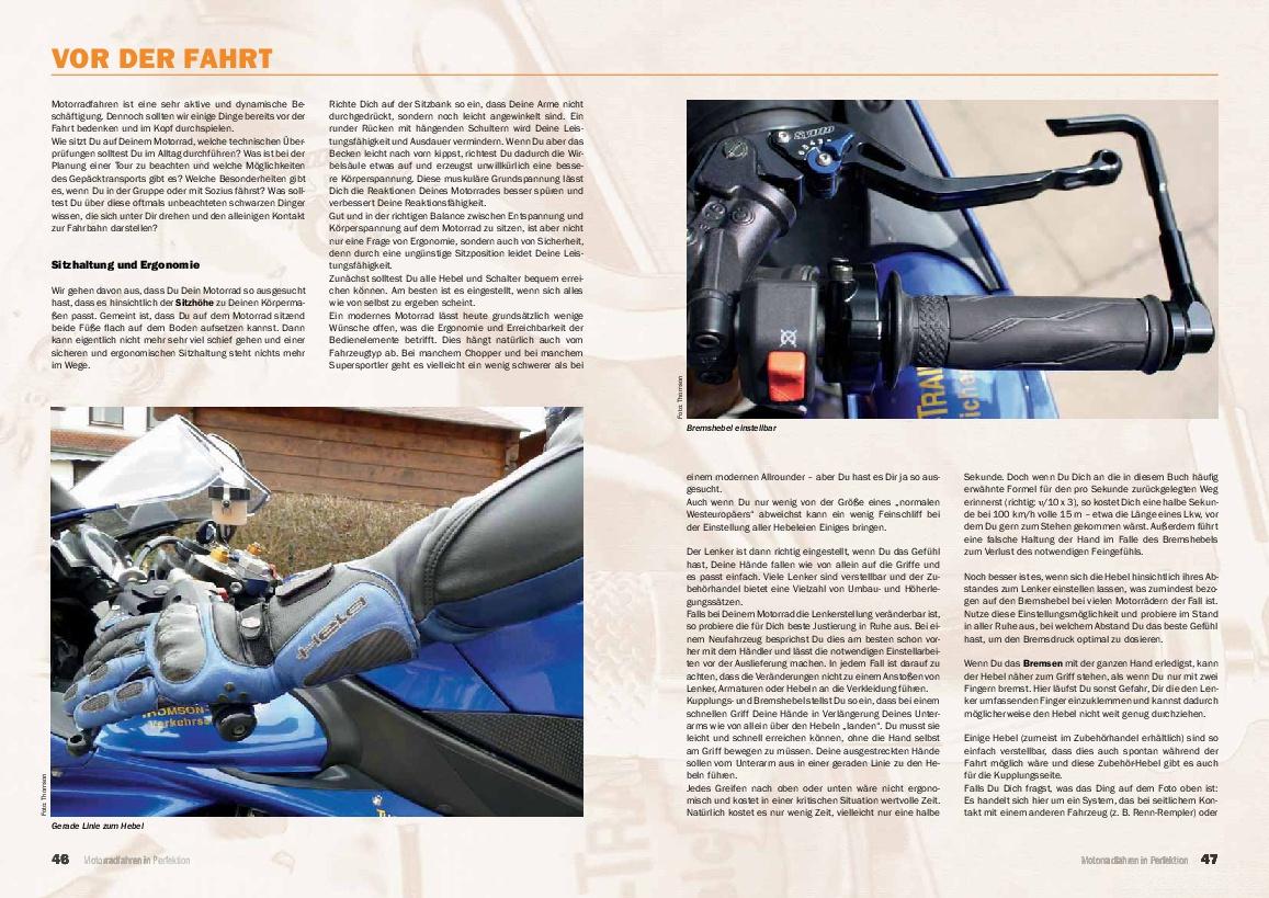 Beispielinhalt (Bild) Motorradfahren in Perfektion