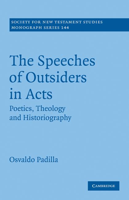 Vorderes Coverbild The Speeches of Outsiders in Acts