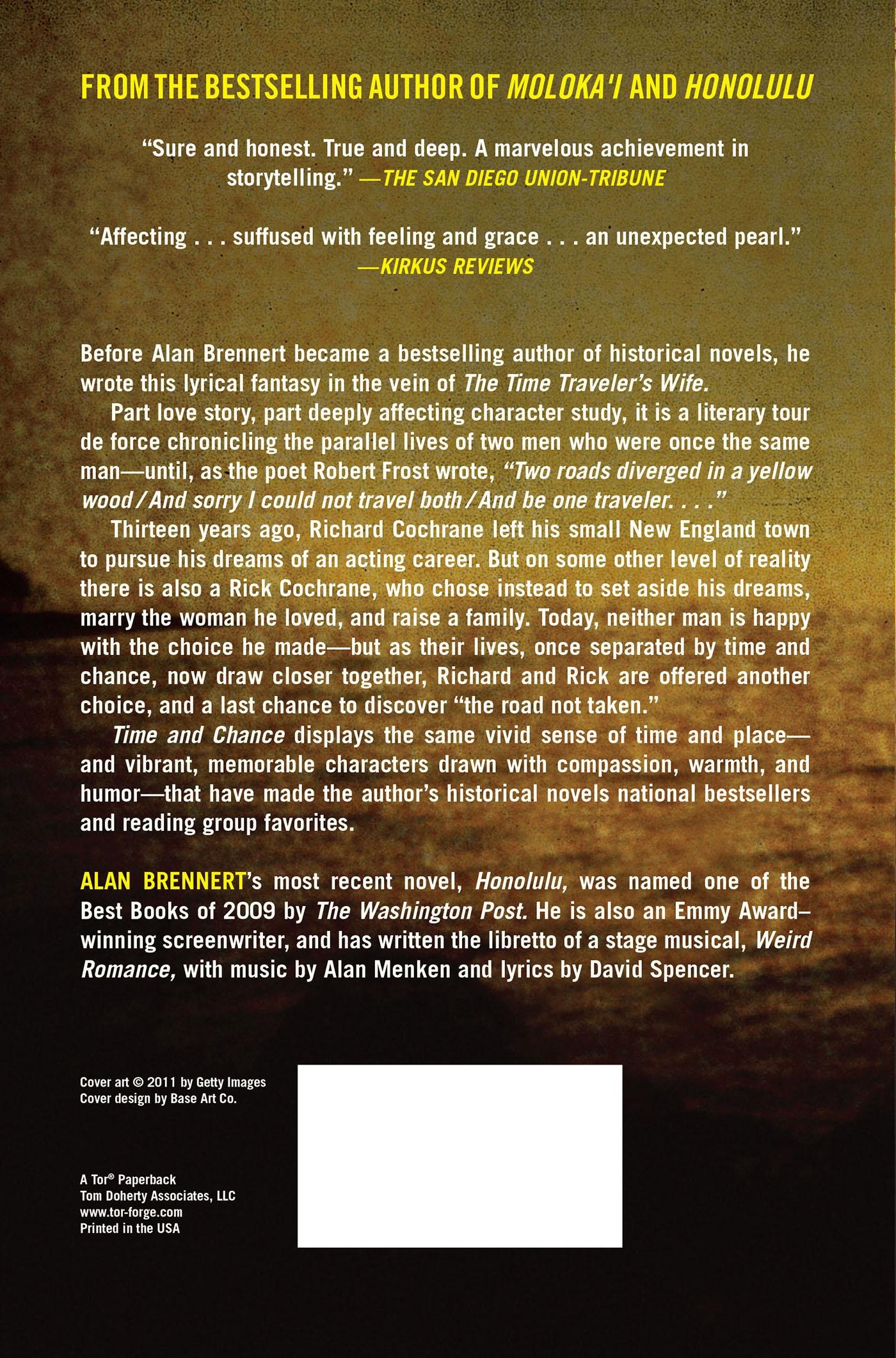 Rückseitencover Time and Chance