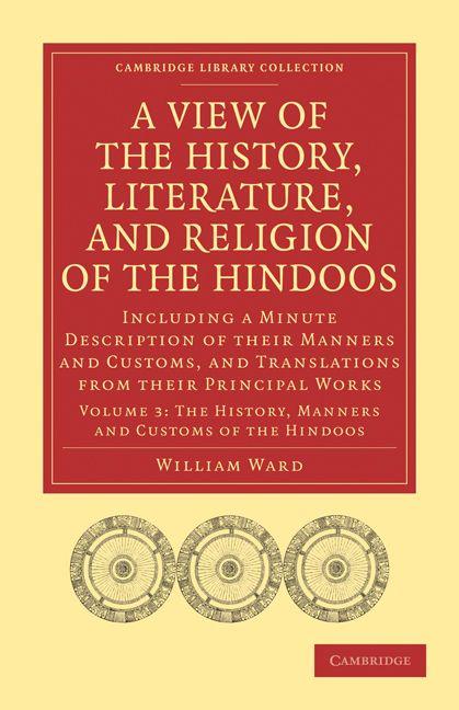 Vorderes Coverbild A   View of the History, Literature, and Religion of the Hindoos