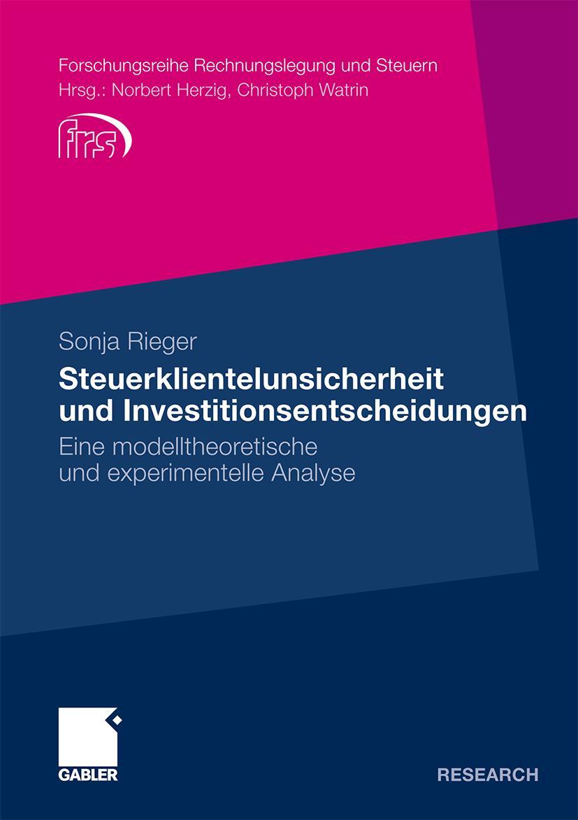 Vorderes Coverbild Steuerklientelunsicherheit und Investitionsentscheidungen