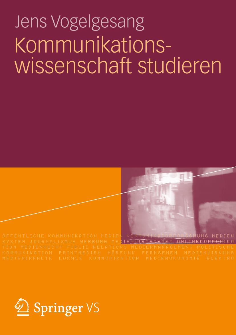 Vorderes Coverbild Kommunikationswissenschaft studieren