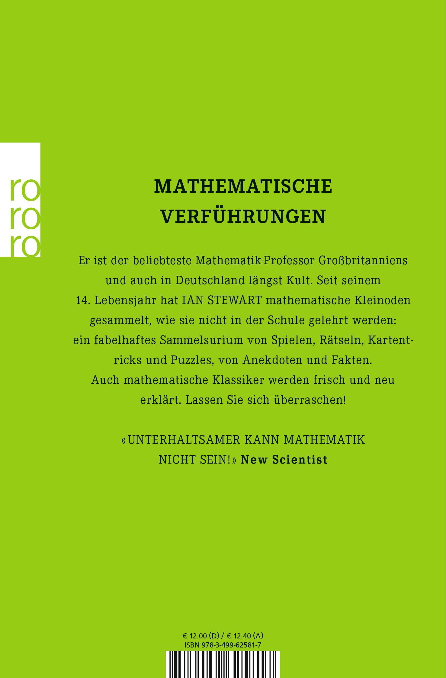 Rückseitencover Professor Stewarts mathematisches Sammelsurium