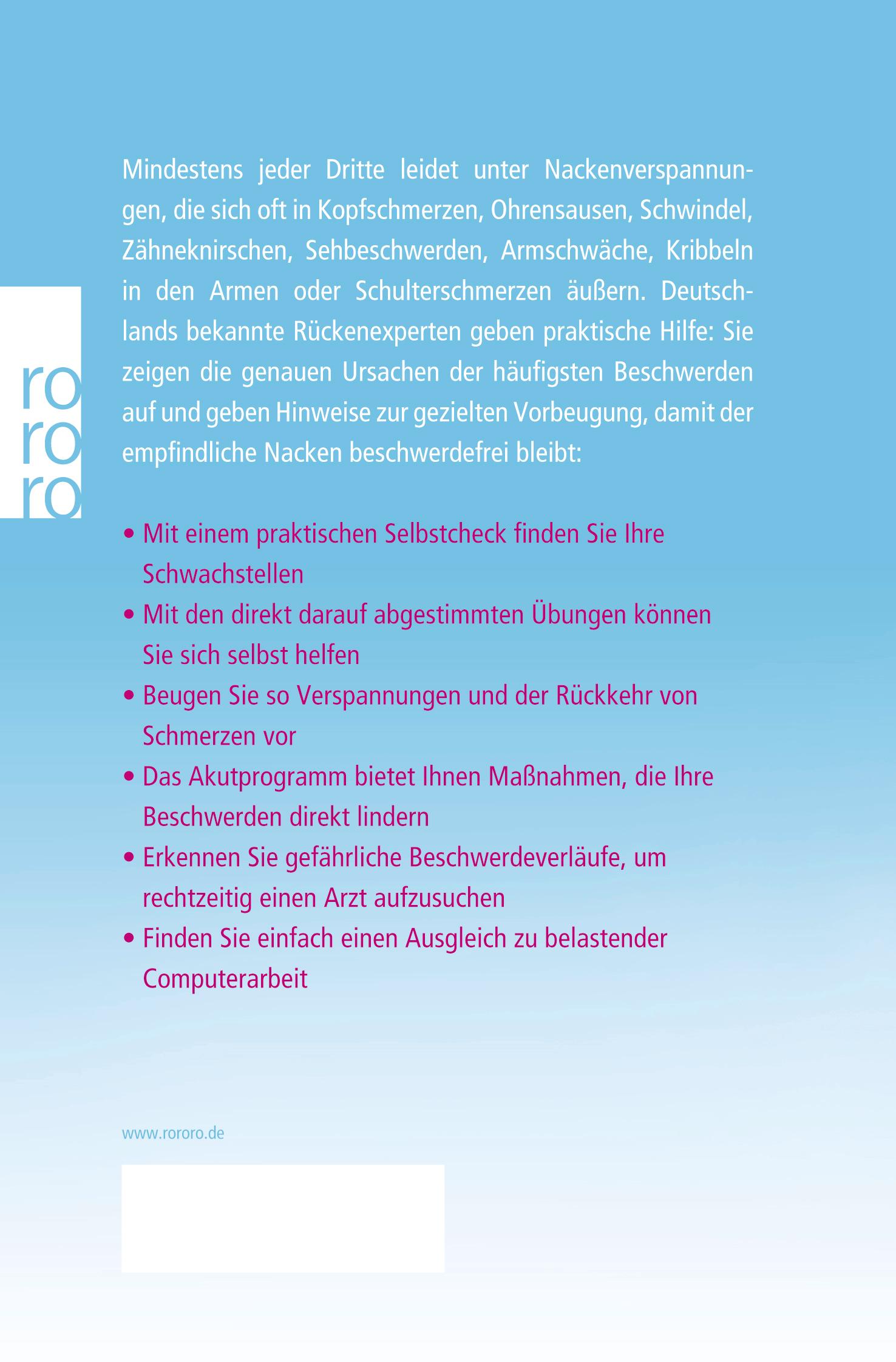 Rückseitencover Die neue Rückenschule: der Nacken