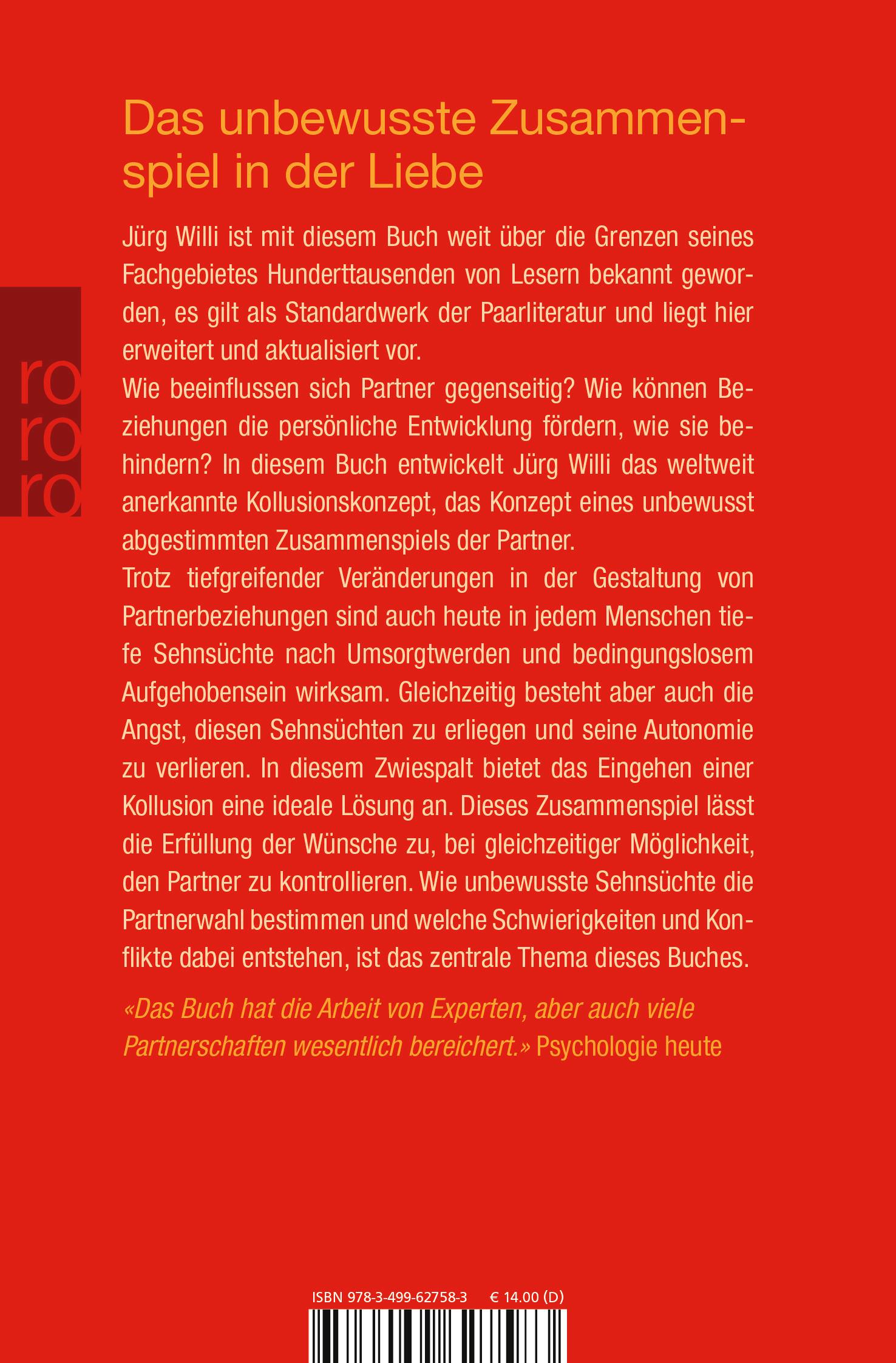 Rückseitencover Die Zweierbeziehung