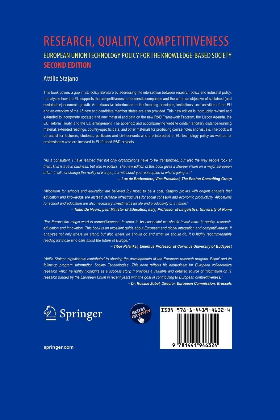 Rückseitencover Research, Quality, Competitiveness