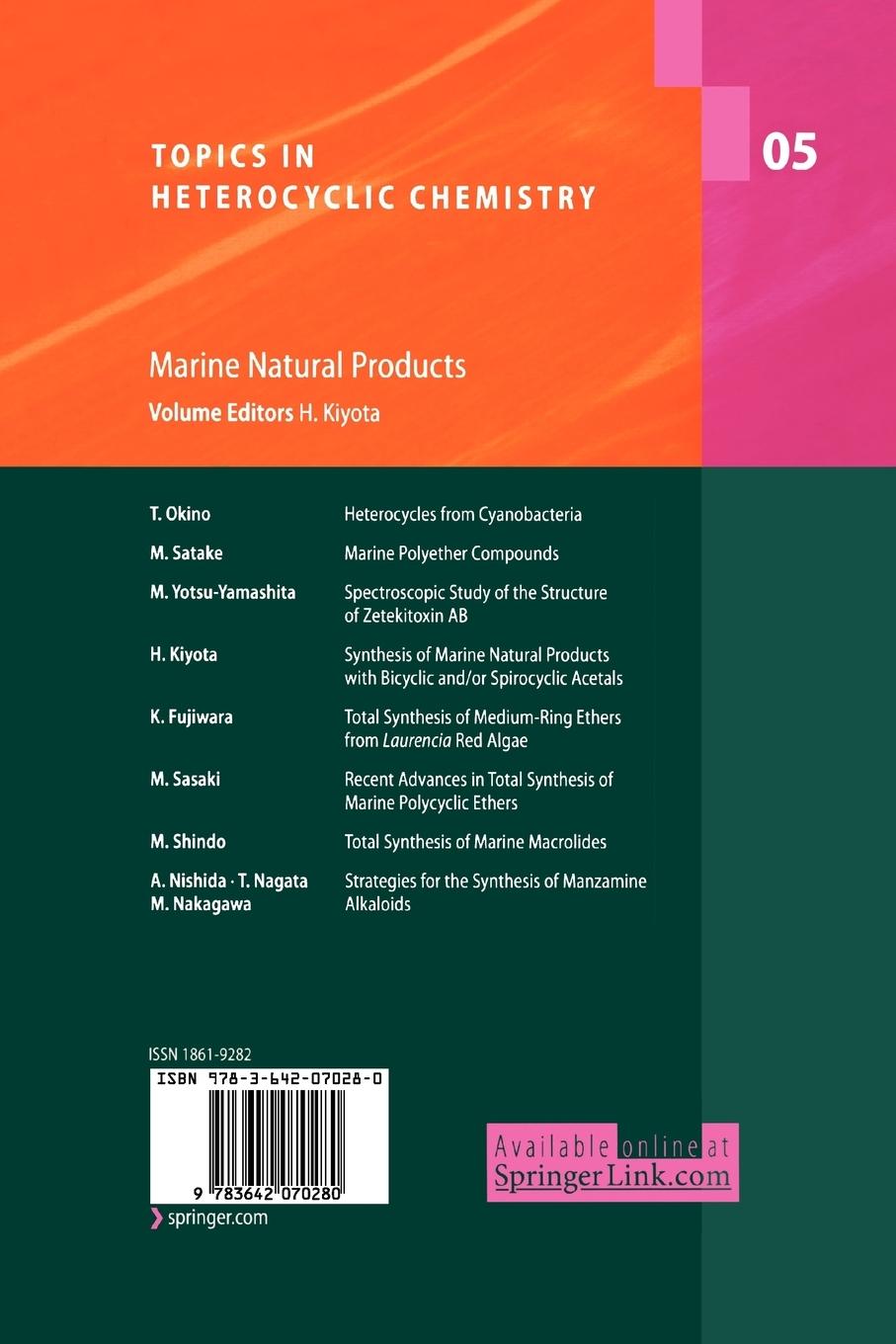 Rückseitencover Marine Natural Products