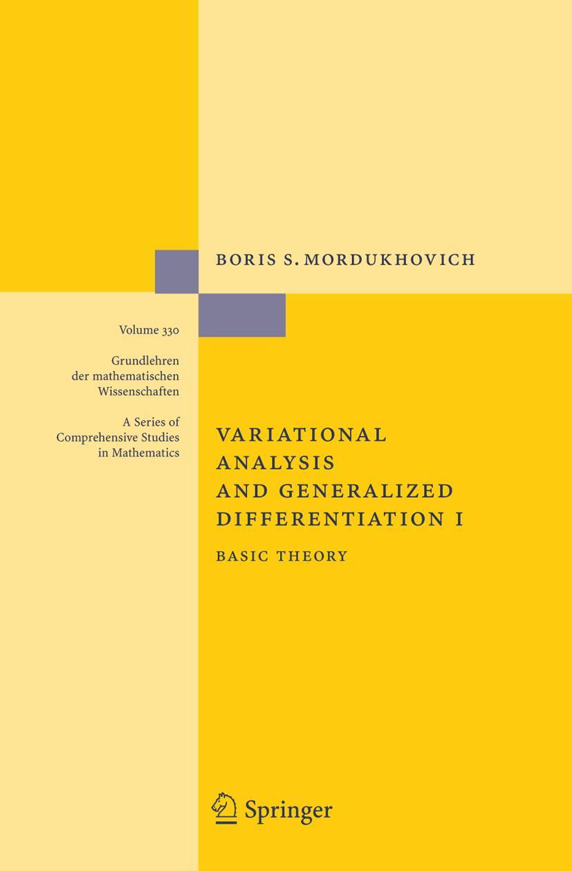 Vorderes Coverbild Variational Analysis and Generalized Differentiation I