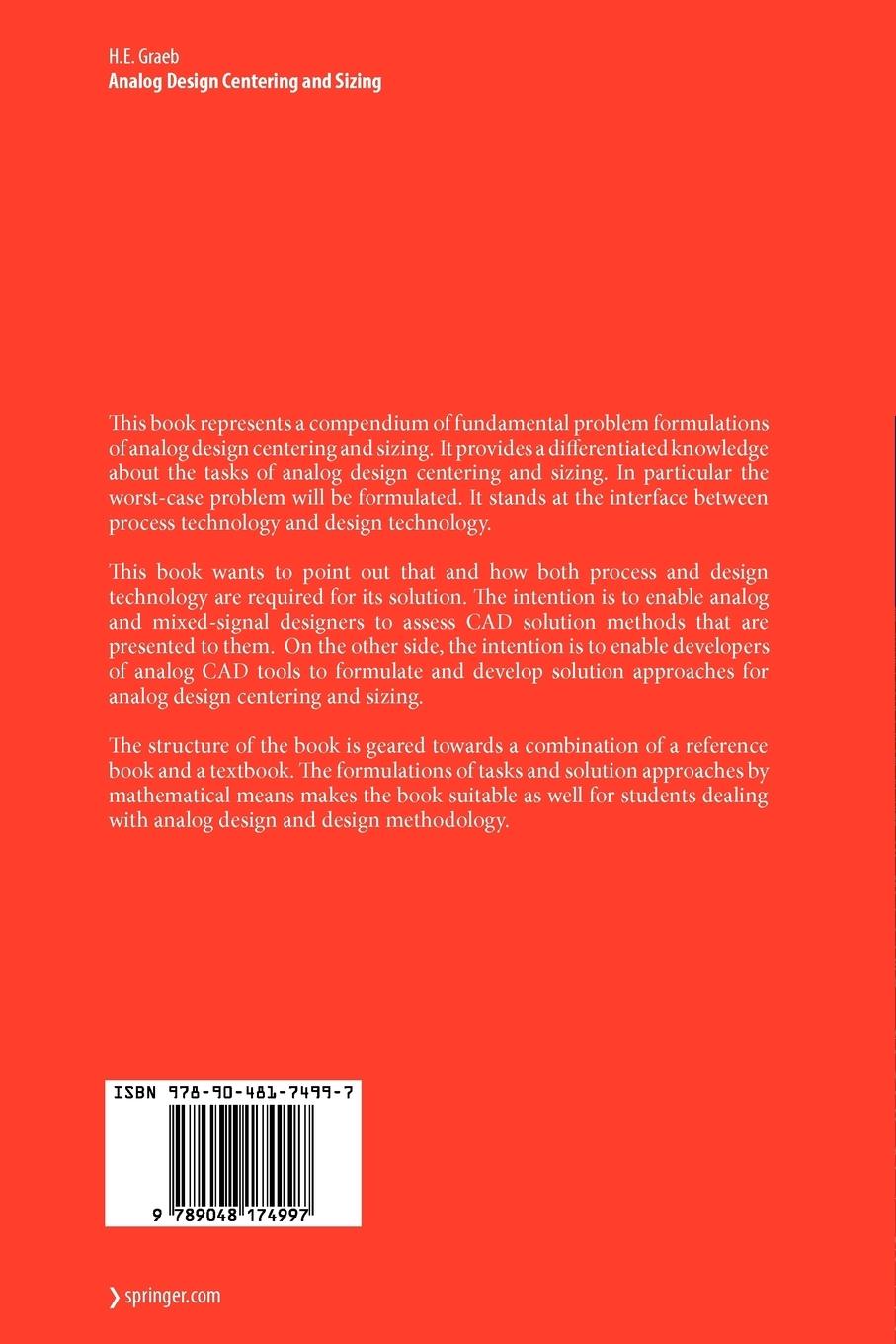 Rückseitencover Analog Design Centering and Sizing