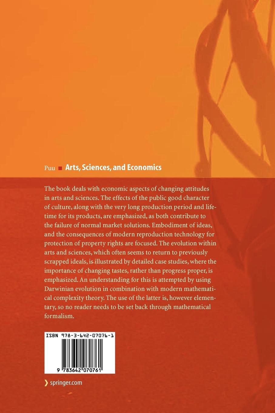 Rückseitencover Arts, Sciences, and Economics