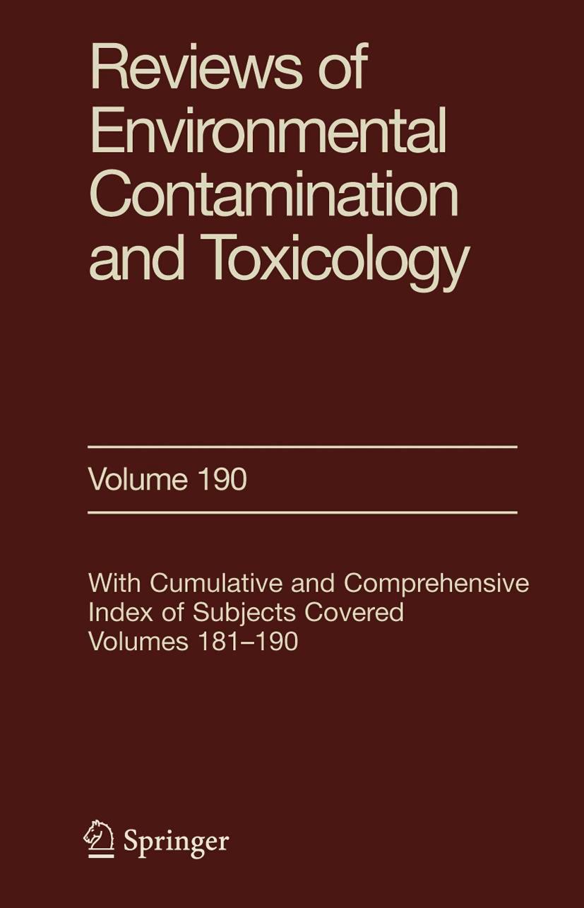 Vorderes Coverbild Reviews of Environmental Contamination and Toxicology 190