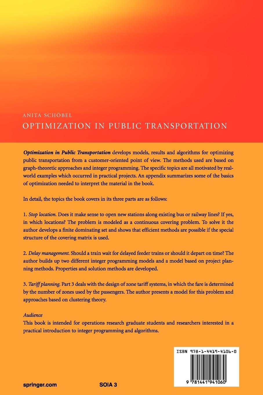 Rückseitencover Optimization in Public Transportation