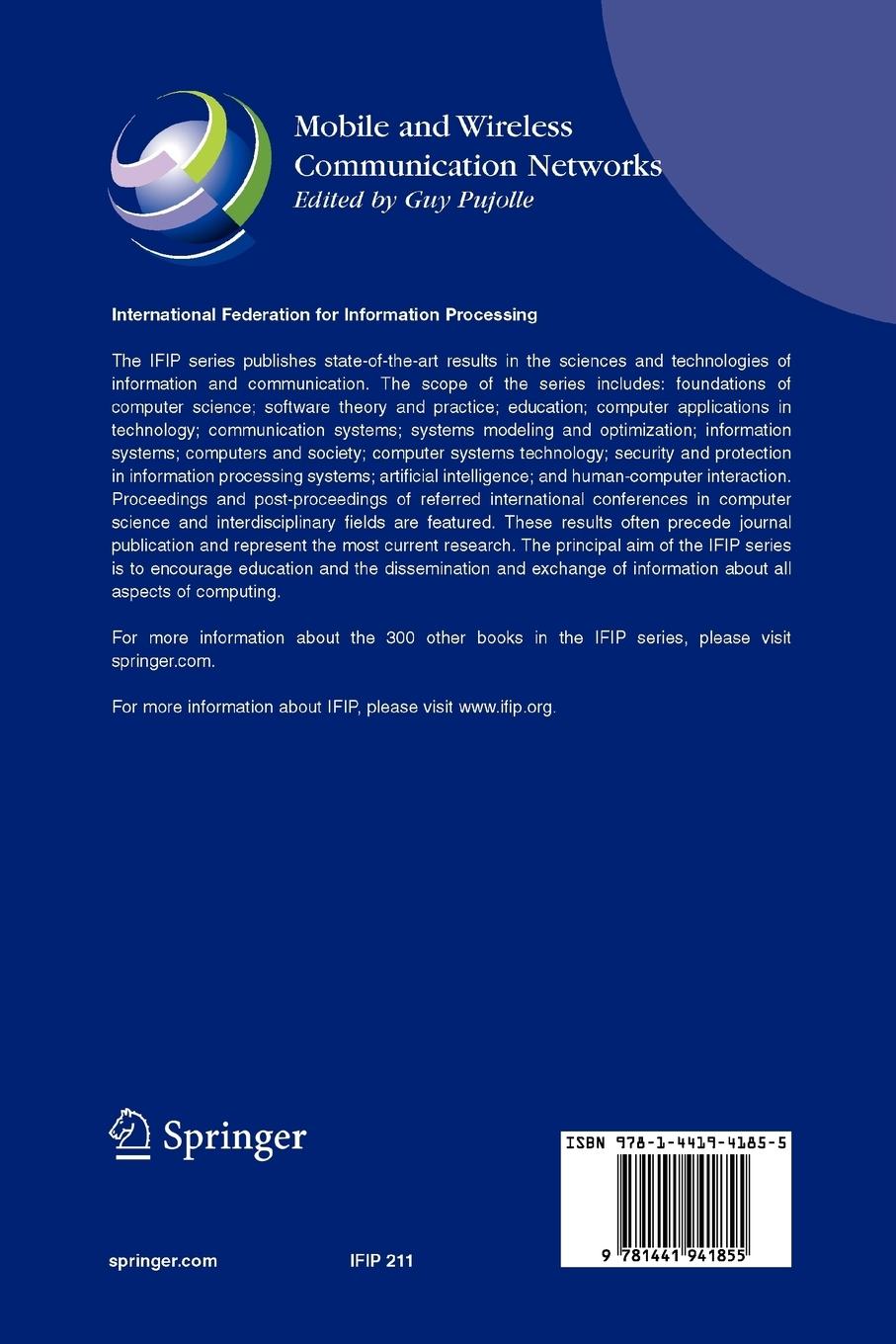 Rückseitencover Mobile and Wireless Communication Networks