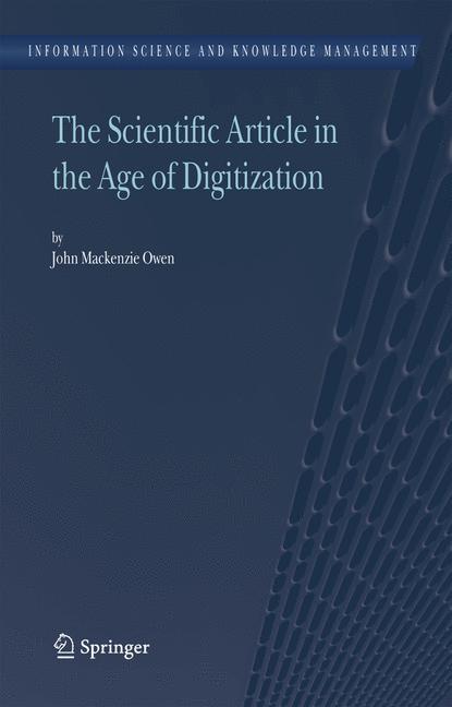 Vorderes Coverbild The Scientific Article in the Age of Digitization