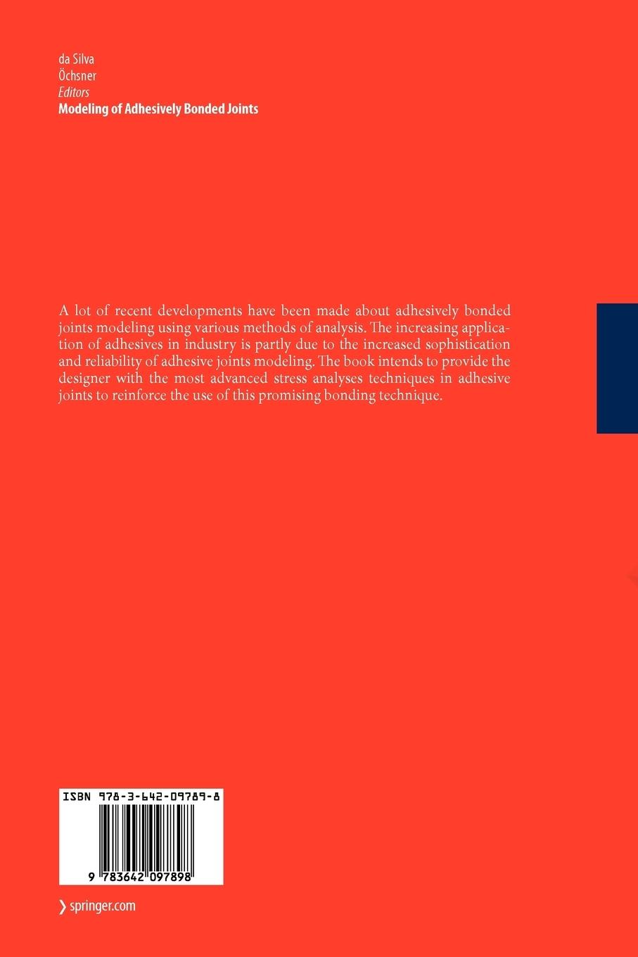 Rückseitencover Modeling of Adhesively Bonded Joints